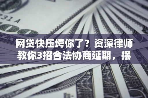 济南网贷快压垮你了？资深律师教你3招合法协商延期，摆脱暴力催收！