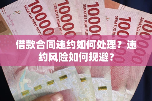 济南借款合同违约如何处理？违约风险如何规避？