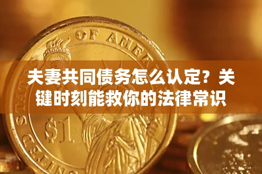 济南夫妻共同债务怎么认定？关键时刻能救你的法律常识