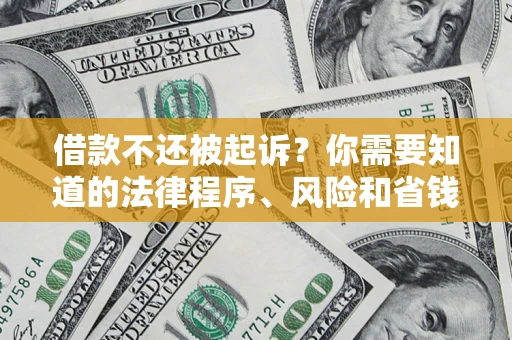 济南借款不还被起诉？你需要知道的法律程序、风险和省钱技巧